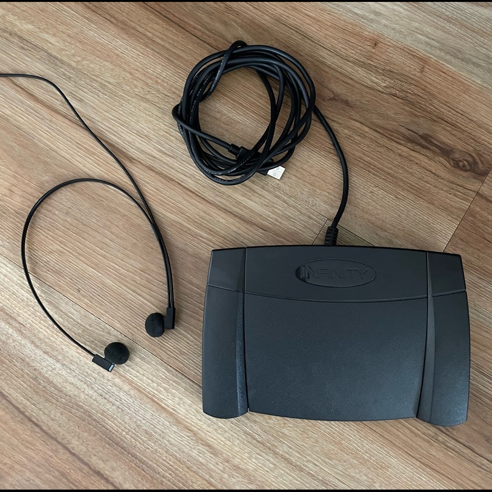 Foot Pedal & Headphone Set
